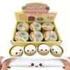 12Pcs Colorful Dumpling Squishes Stress Balls Slow Rising Cute Steamed Bun Squeeze Toy Anxiety Relief For Kids Adults