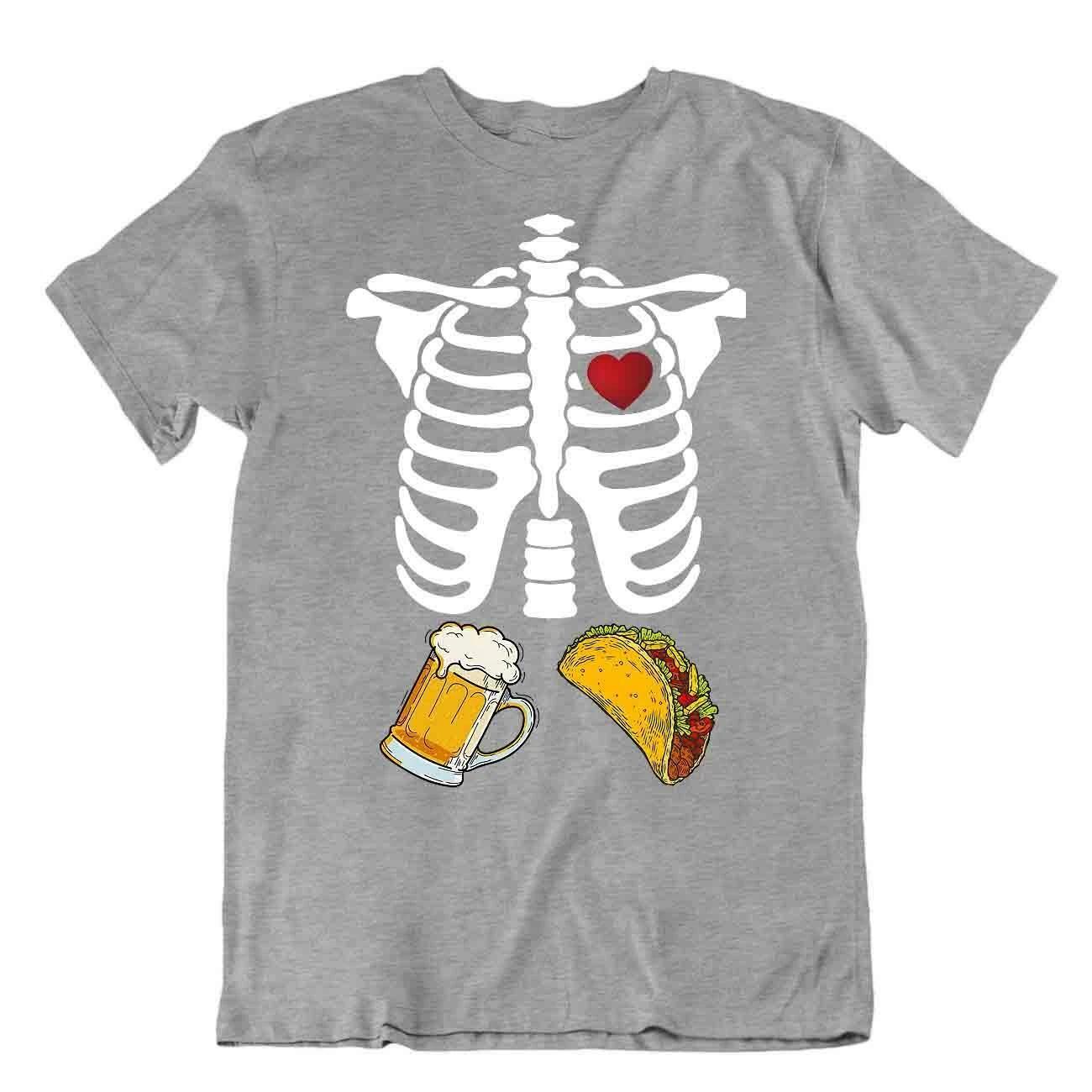 Beer And Food Makes Me Happy T-SHIRT Drinking Party Bar Tee TEE Cheers SHIRT S