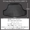 Wellvie Classy Camry 70 Series 3D Luggage Mat AXVH70 AXVA70 ASV70 GSV70TPO July 2017 Trunk Mat Custom Mat Luggage Tray Trunk Cover Luggage Mat