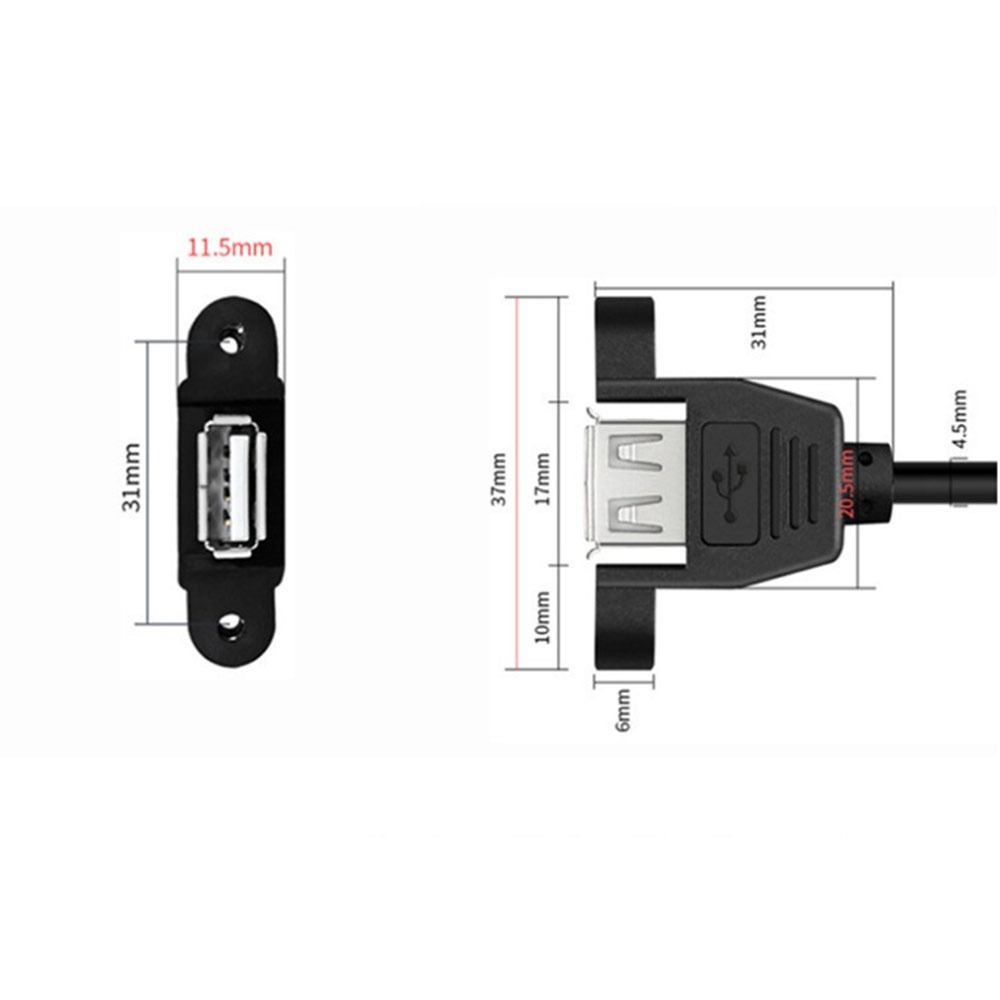 USB 2.0 Male-to-Female Extension 28AWG Data Transfer Cable USB Extension Cable  Industrial Control