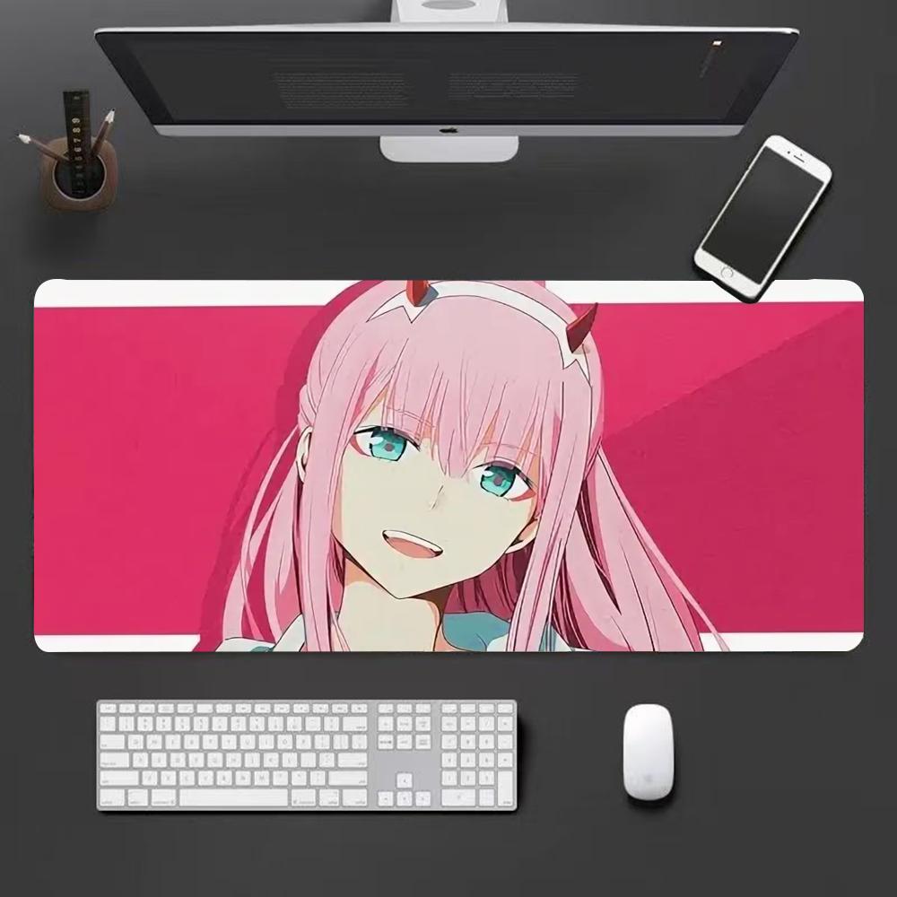 Zero two Mouse Pad Cute HD Mousepad Pad Extended Gaming Keyboard LargeMousepad xcm XXL Gamer Mousepad