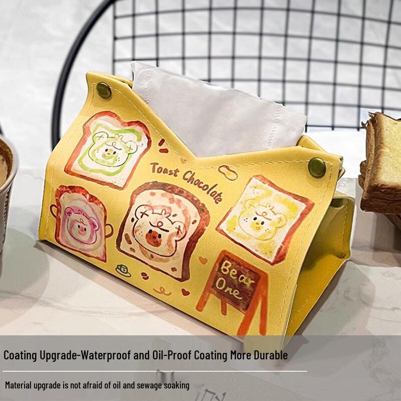 

Водонепроницаемая резиновая коробка для салфеток с мультяшными аниме-персонажами Qianyu