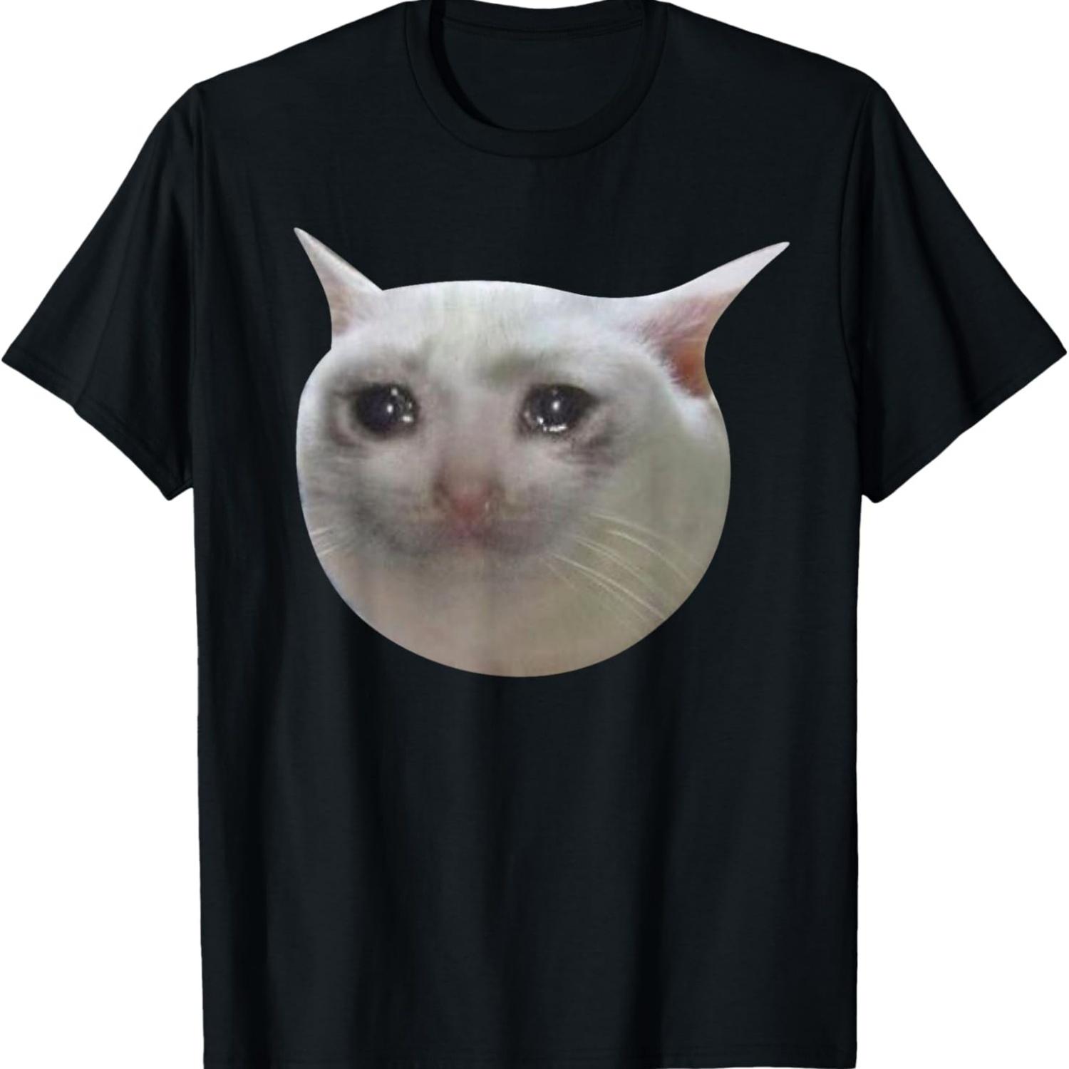Crying Cat Meme T-Shirt S
