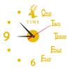 Luminous Wall Clock Modern Design Easy to Install Battery Powered Silent DIY Wall Clock Decoration for Living Room