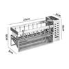 Stainless Steel Kitchen Storage Rack Kitchen Storage Rack with Chopstick Holder Sponge Holder Capacity Kitchen Supplies