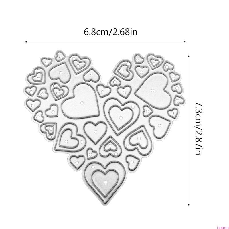 Metal Die Cuts Love Heart Cutting Dies Stencil DIY Cutting Template Scrapbooking