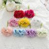 6 Heads Artificial Carnation Bouquet Small Bundle Silk Simulation Flowers Realistic DIY Floral Materials Flower Bouquet