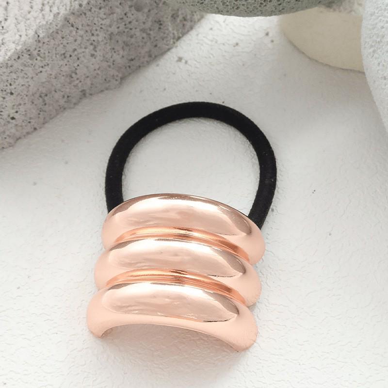 Minimalist Metal Hair Ring - New Korean Style High-End Ponytail Tie Rubber Band.