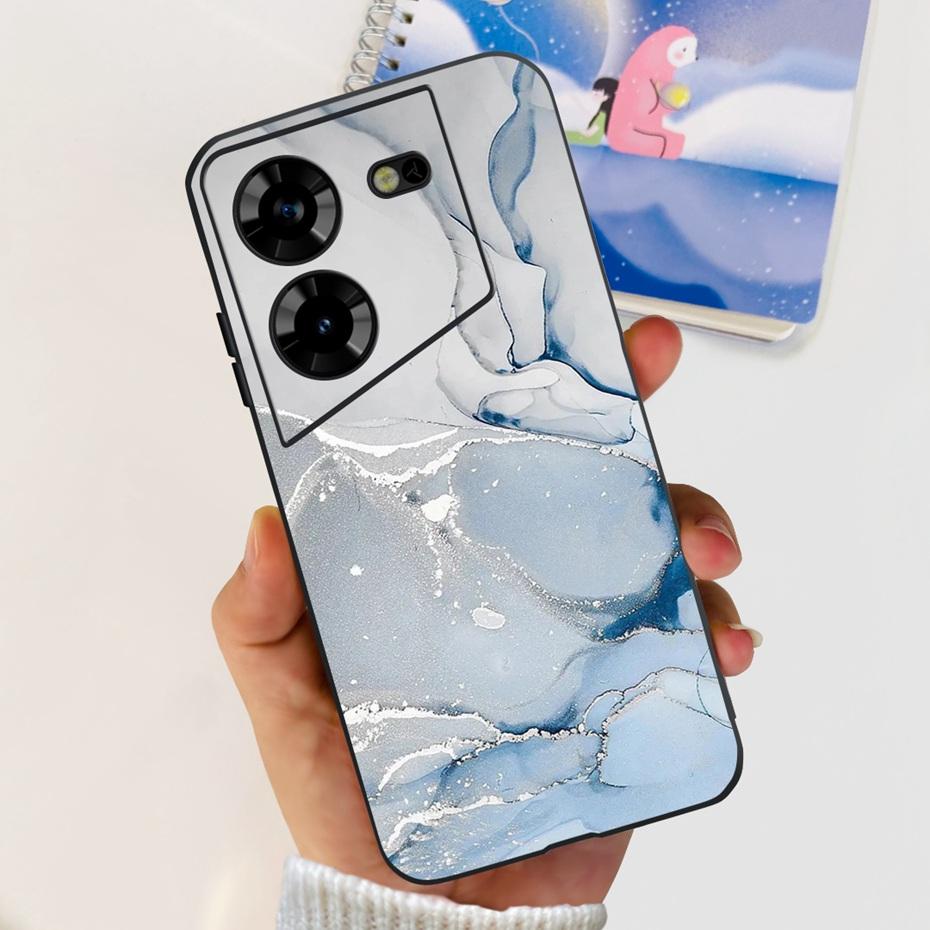 For Tecno Pova 5 LH7n Cool Dragon Pattern Phone Case For Tecno Pova5 4G Soft TPU Black Silicone Cases