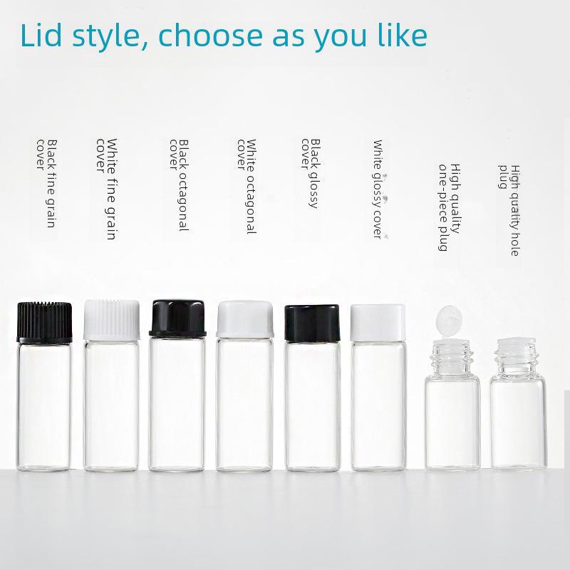 "Verschiedene kleine Glasflaschen: 1ml, 2ml, 3ml, 4ml, 5ml Ätherische Öle & Proben Schraubverschluss Ziehröhrchen Flaschen"
