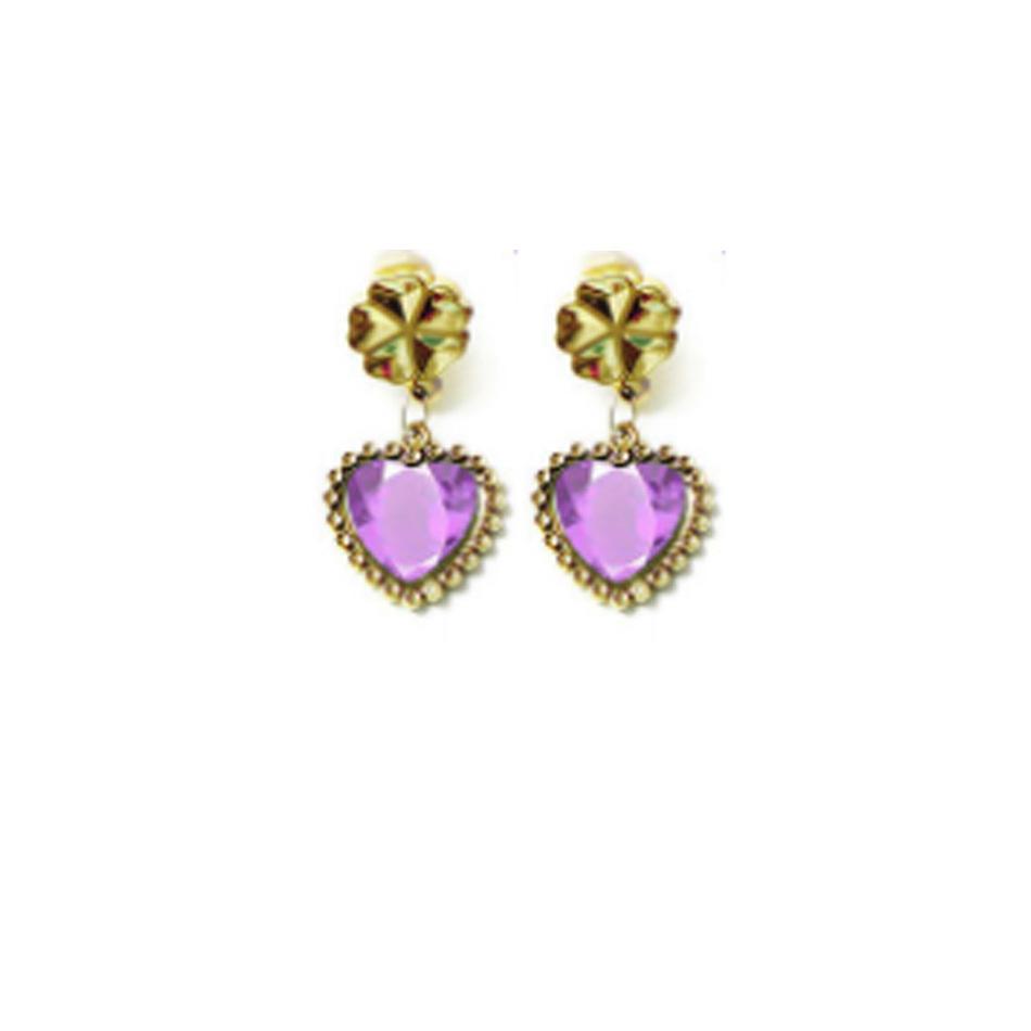 Children'S Princess Belle Rapunzel Snow White Necklace Earrings Bracelet Earclip Set