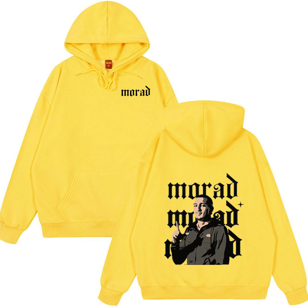 Rapper Morad MDLR Turné Album Merch Oblečení Pánské Vysoce Kvalitní Mikiny Módní Hip Hop Dlouhý Rukáv Zimní Styl Streetwear