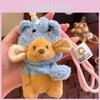 Adorable Plush Keychain Doll Bag For Birthdays Soft Mouse Style Cute Accessory