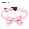 Dog Collar Love-heart Pattern Decorative Adjustable Breakaway Pet Cats Dogs Bow-knot Collars