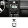 5Pcs For 2008-2010 Chrysler 300 Carbon Fiber Interior Central Console Cover Trim