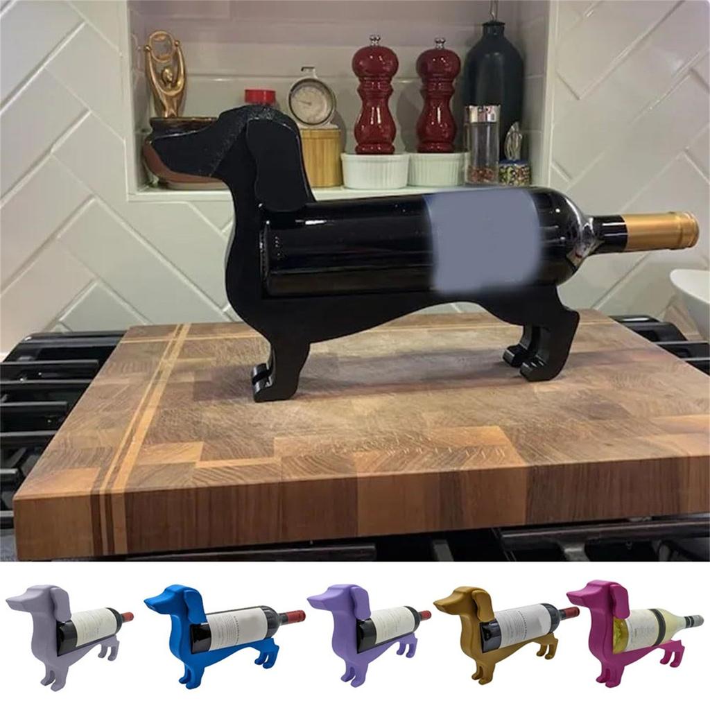 Creative Plastic Dachshund Wine Rack Family Party Party Dog Red Wine Storage Rack