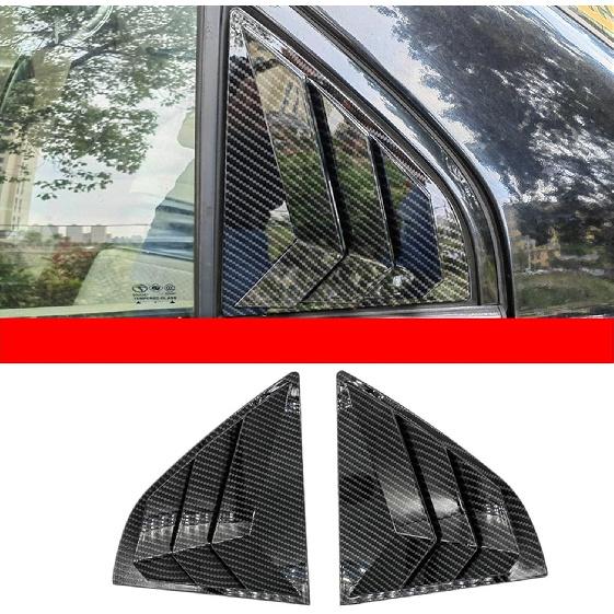 Compatible with Mitsubishi Lancer 2002-2006 Rear Window Side Vent Scoop Shutter Louver Cover Trim Sticker Car Accessories Auto Parts Carbon