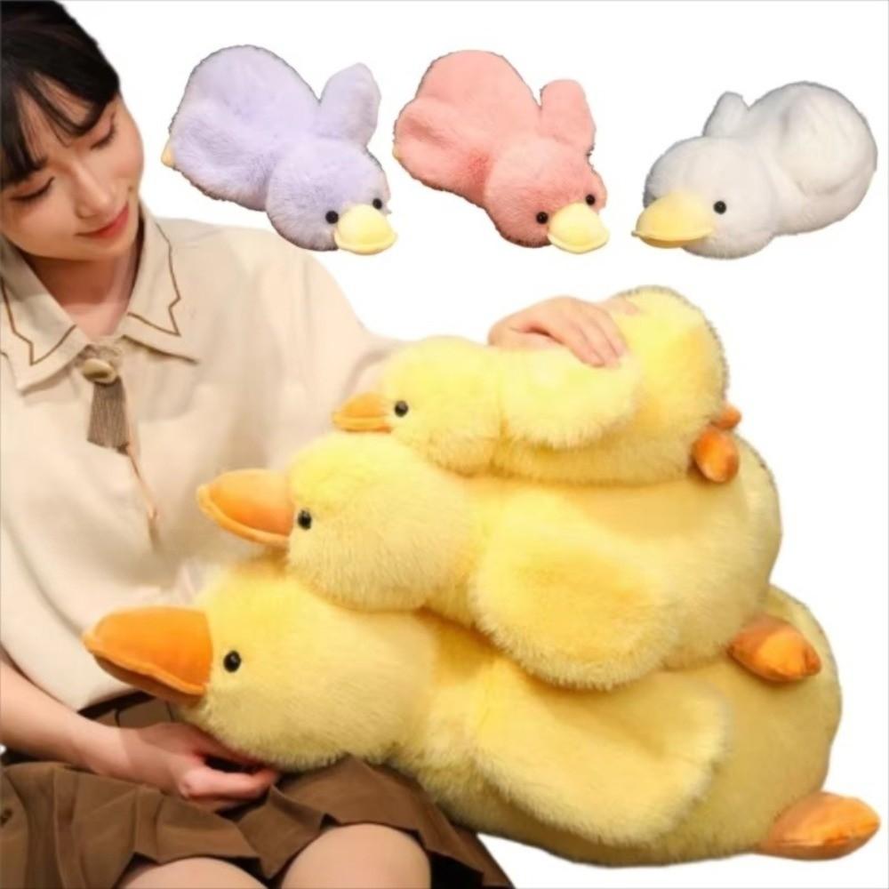 Soft Long Hair Duck Plush Doll Cartoon Duck Plush Toy New Duck Plush Pillow  For Boys And Girls