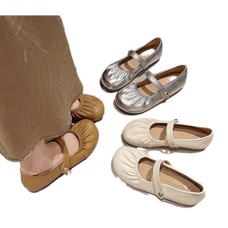 Flat bottom Mary Jane single shoes women's new summer skirt shallow mouth soft sole