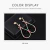 WNFU Women's Earrings, Gold Zircon, Copper