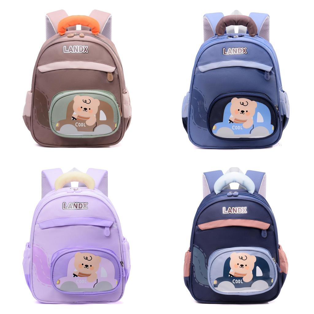 Cute Bear Kids Backpack For Toddlers With Lightweight Nylon And Animal Print For Preschool Use