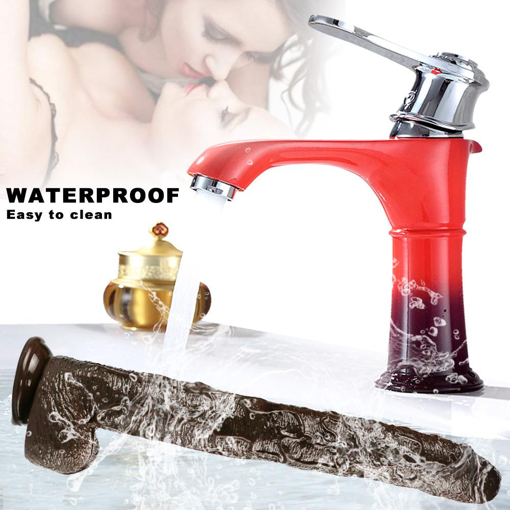 Soft Sexy Huge Dildo Realistic with Suction Cup Strap-on Big Dick Female Masturbator Adult Sex Product Toys for Adult Woman Couples Lesbian