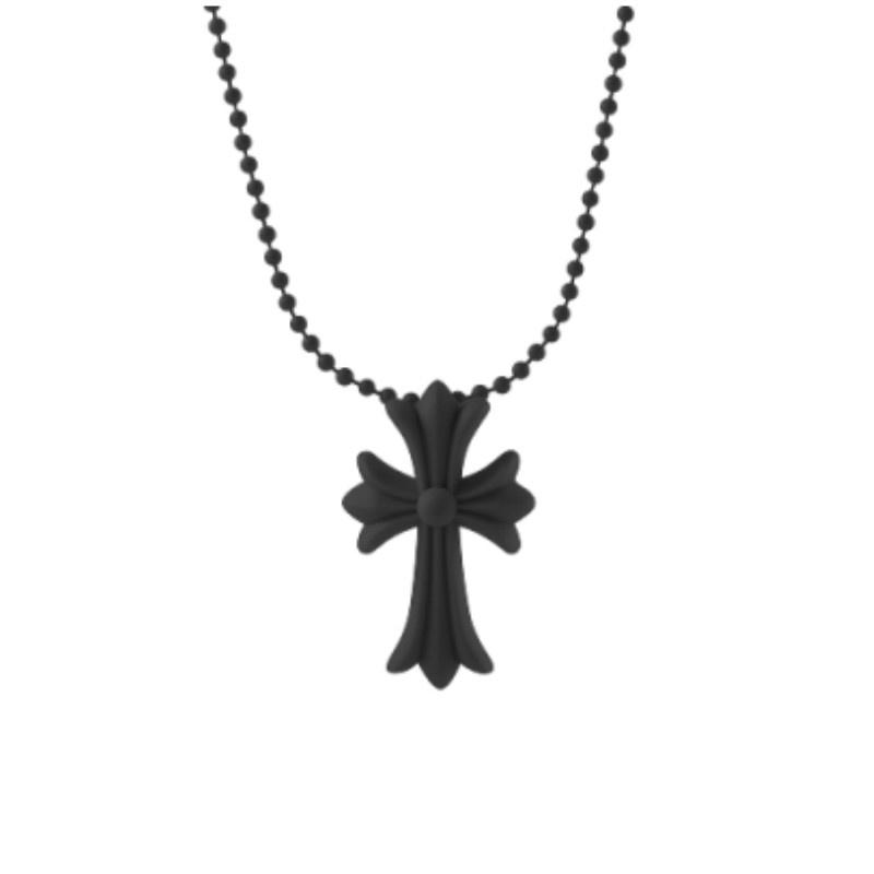 Vintage Crucifix Religious Punk Pendant Amulet Cross Necklace Pvc