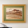 KINOWA "Kyoto Sanjo Ohashi Bridge" Wood Collage Original DIY Kit Ukiyo-e Hiroshige Fifty-three Stations of the Tokaido Made In Japan