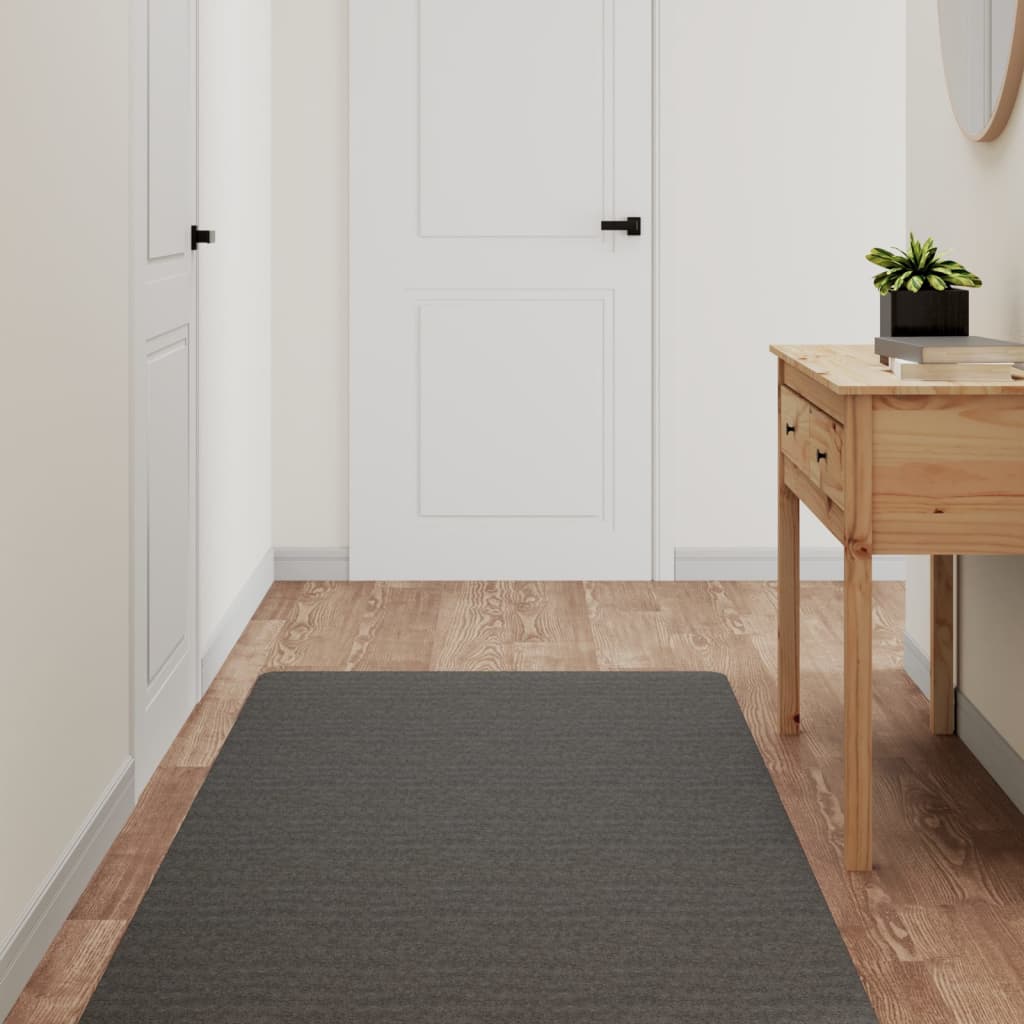 Grey Runner Rug 80 X 180 Cm