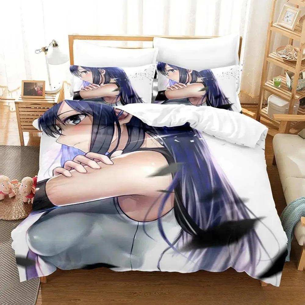 

3D Print Anime Brynhildr In The Darkness Bedding Set Single Twin Full Queen King Size Bed Set Adult Kid Bedroom Duvet Cover Sets EU Single(135*200cm)3pcs