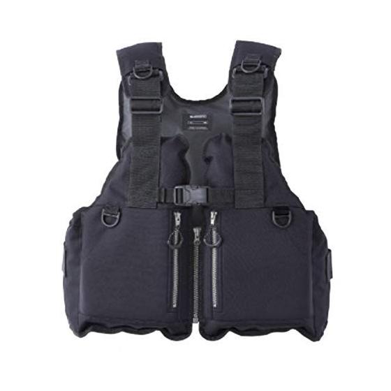 Used New [Shimano] Fishing Wear Fixed Floating Vest Rock Shore Vest VF-029U Black 0 Rock Shore Rock Sea Saltwater