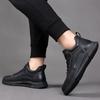 Leather Walking Shoes Men All-match Stylish Male Ankle Boots Mens Breathable Vintage Sneakers Male Hot Sale Basic Boots