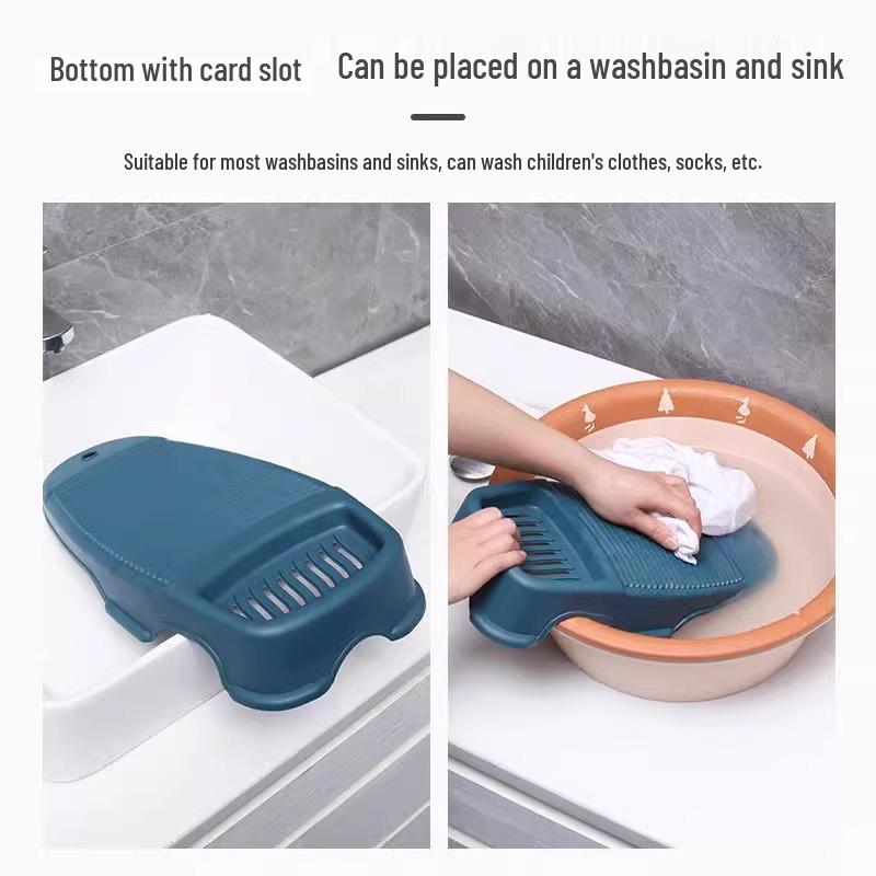 Compact Laundry Washboard - Ideal for Baby Clothes, Dorms, and Sock Washing