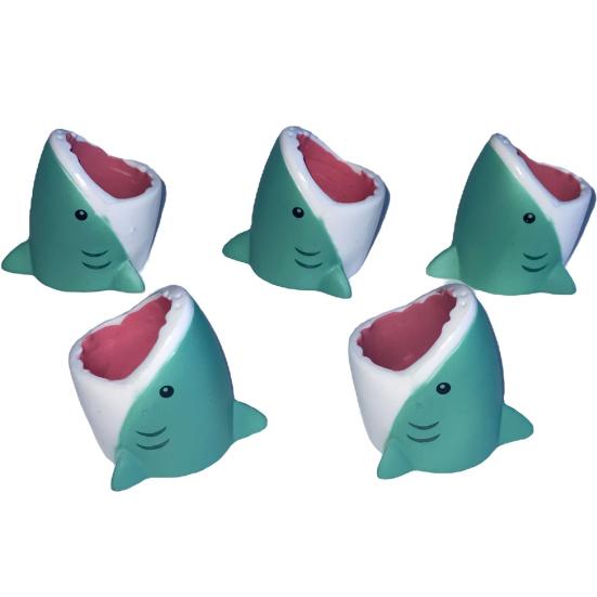 Fish Tank Ornament Ocen Series Shark Head Statue Cartoon Underwater Animal Sculpture