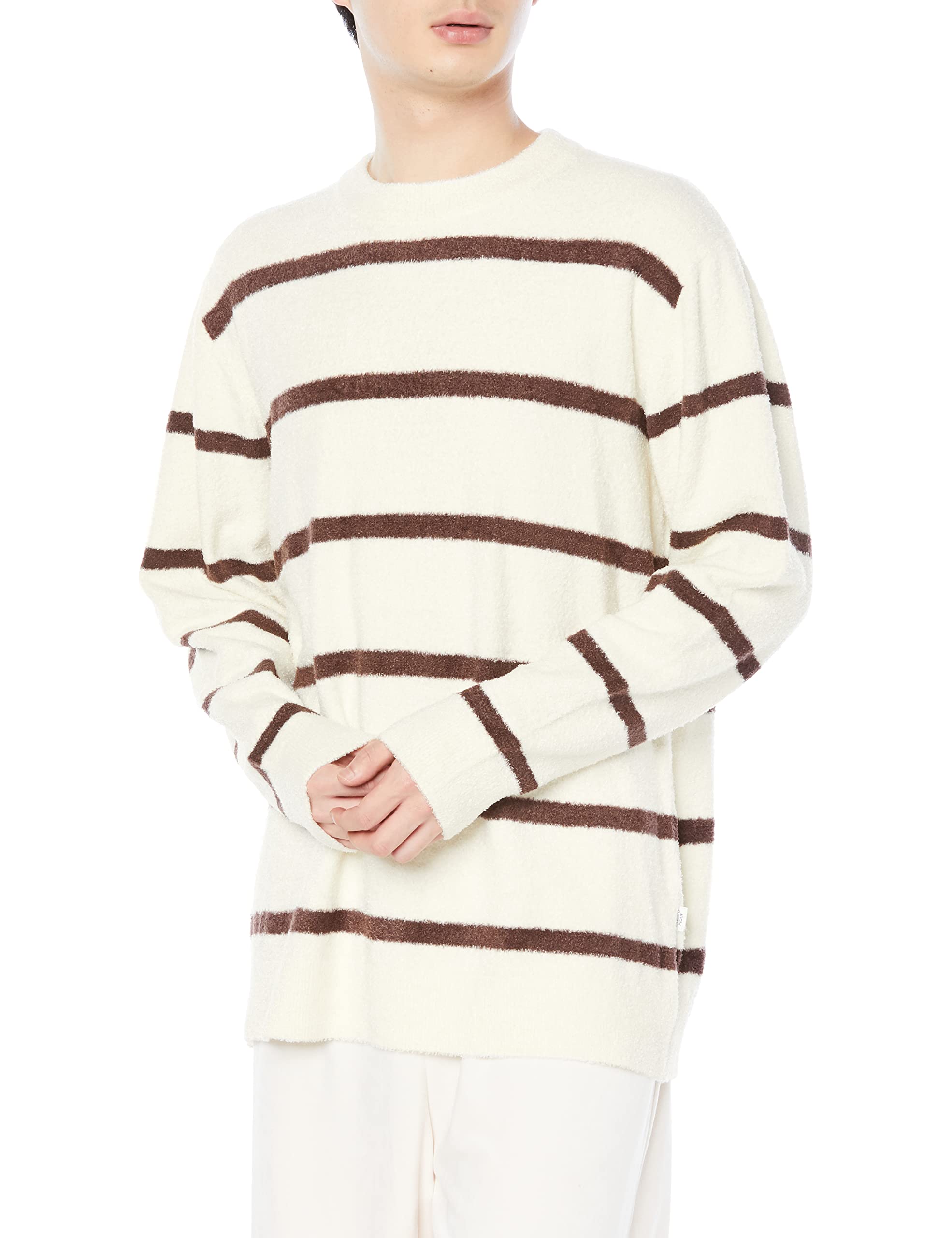

HOMME Hot Smoothie Border Pullover PMNT225906 IVR L [Gelato Pique] Men s