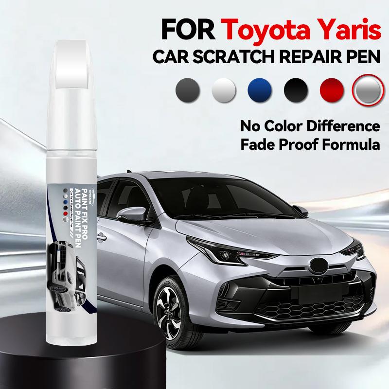 Für Toyota Yaris 1999-2025 XP90 XP130 XP210 Lackreparaturstift Ausbesserungsstift Kratzerentferner DIY Autozubehör Schwarz Weiß Grau Rot