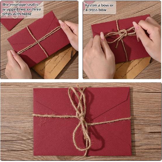 48 Pieces Stationery Set with Envelopes (24 Kraft Paper Sheets + 12 Linen Texture Envelopes+12 Wax Seal Stickers), Stationery Letter Writing Paper