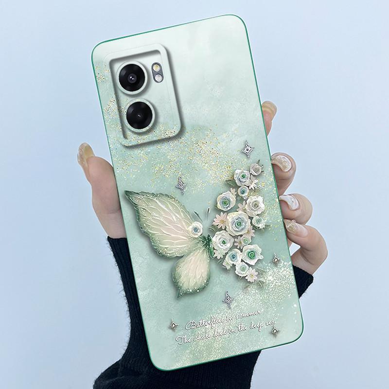 Hülle Für Realme Narzo 50 5G V23 5G Q5i Niedlicher Panda Süße Katzen Silikon Weiche Rückseite RMX3572 RMX3571 Stoßfänger Schutzhülle