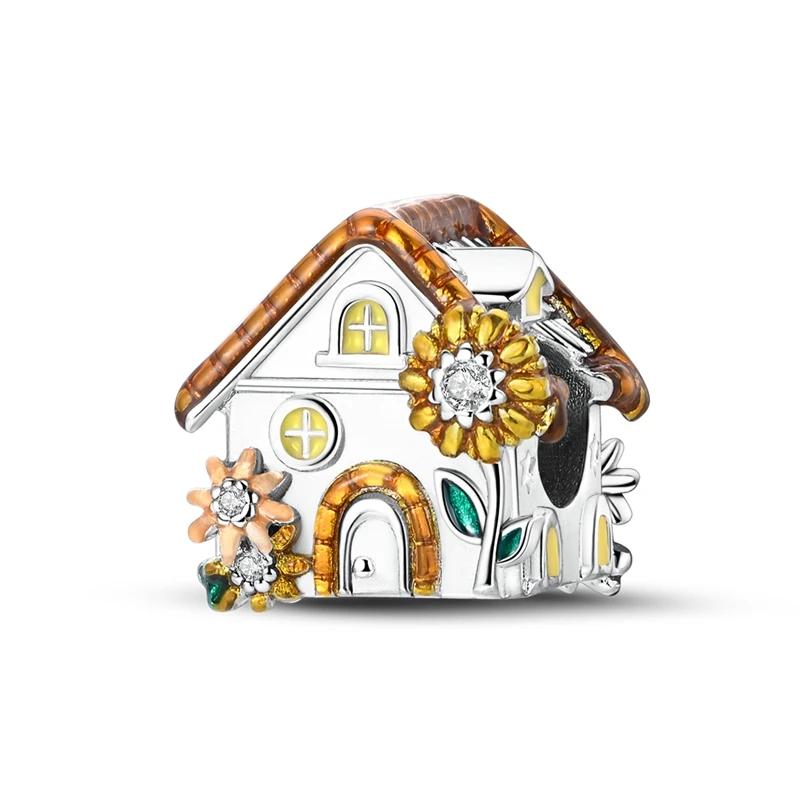 copper Insect Yellow Sunflower Firefly Bee Honey Pot Dangle Charm Bead Charms Bead Charms Pendant Compatible With Bracelets Necklaces Do It Yourself J