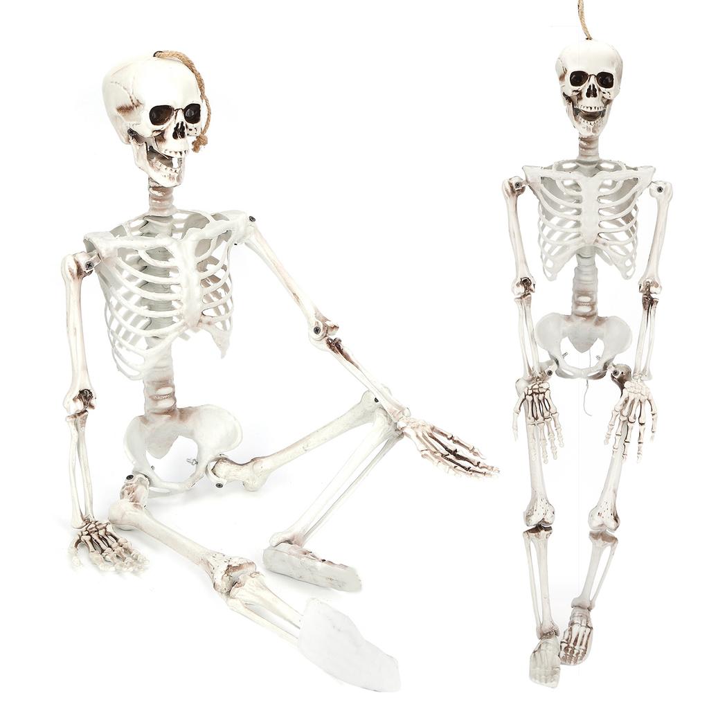 Halloween Resin Full Body Skeletons with Movable Joints for Home Costume Party Decoration PropsM