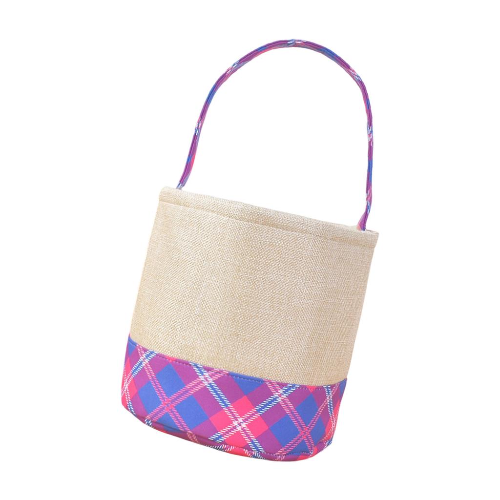 Halloween Candy Bucket with Handle Large Capacity Portable Cloth Candy Basket For Candy Treats Holiday Party Decoration
