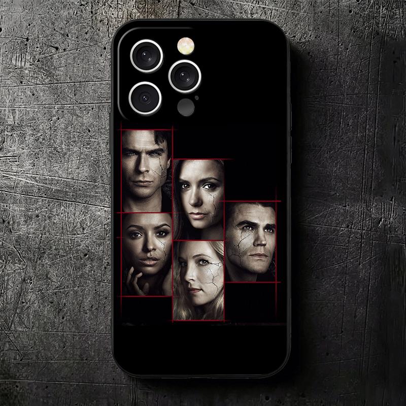 The Vampire Diaries Soft Phone Case for iPhone 16 16E 17 Air 15 Pro Max 14 Plus 13 Mini 11 12 7 Black Cover Back Shell