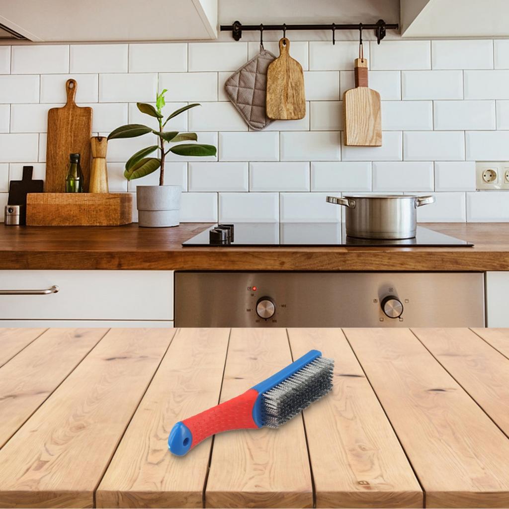 Kitchen Cleaning Brush Multipurpose Steel Wire Brush BBQ Wire Brush