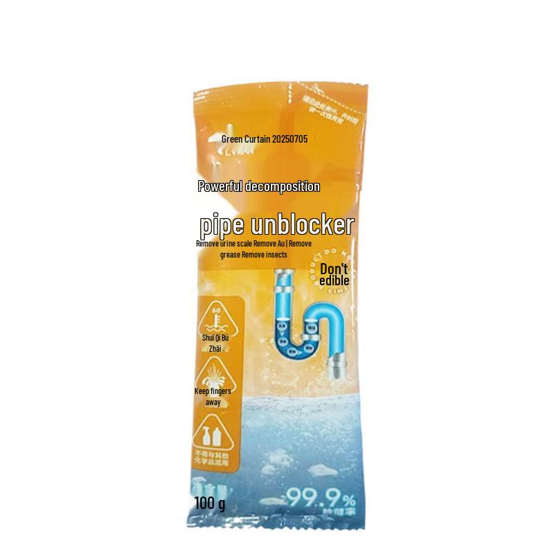 Powerful Drain Cleaner for Toilets, Kitchens & Floors – Dissolves Oil, Removes Stains, Unclogs Drains, Deodorizes