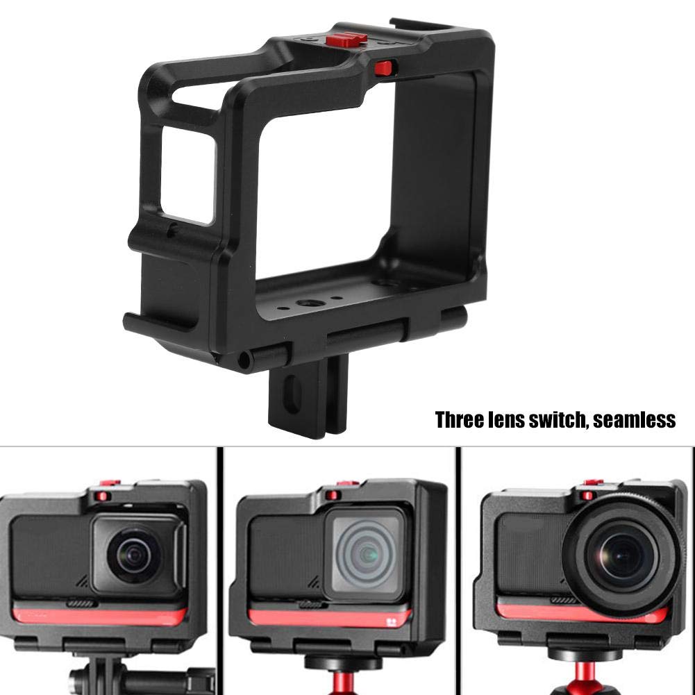 Kamera Kamera Metallkäfig Foto Vlog Erweiterter Schutz Kompatibel mit ONE R Käfig, Gehäuse,