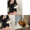 Plush Capybara Bucket Bag For Women With Zipper Closure And Crossbody Style For Daily Use