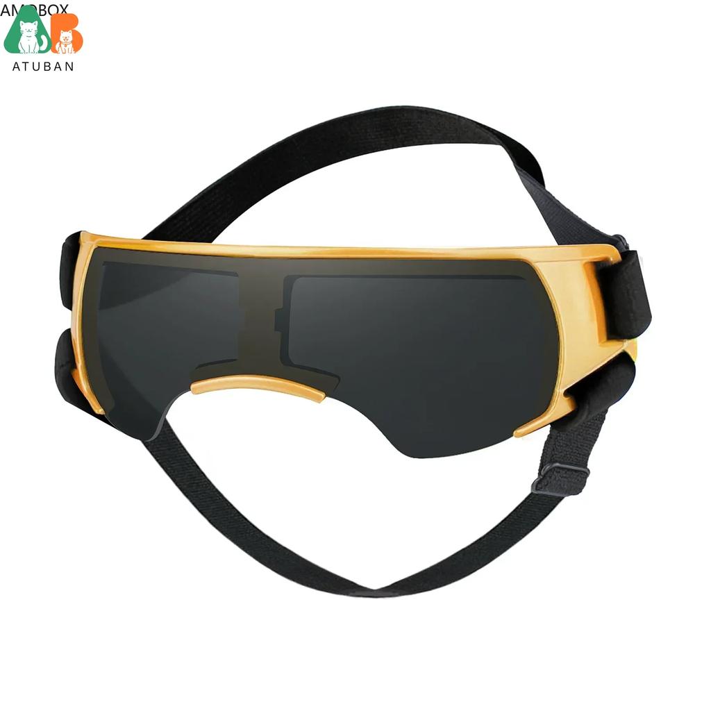 ATUBAN Dog Sunglasses Small Breed, Dog Goggles for Small Dogs Windproof Anti-UV Glasses for Dogs Outdoor Eye Protection, Blue