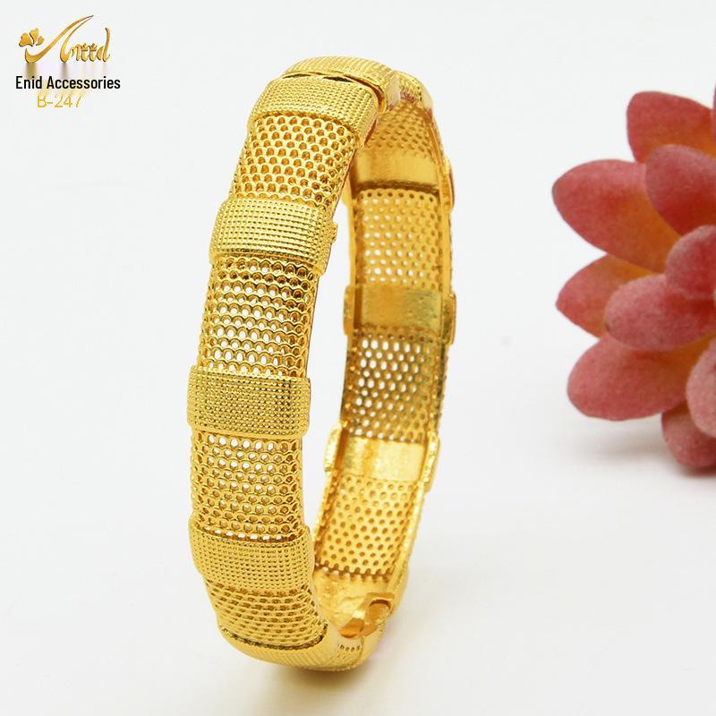 Pulsera nupcial de aleación bañada en oro - Estilo de lujo de Dubái