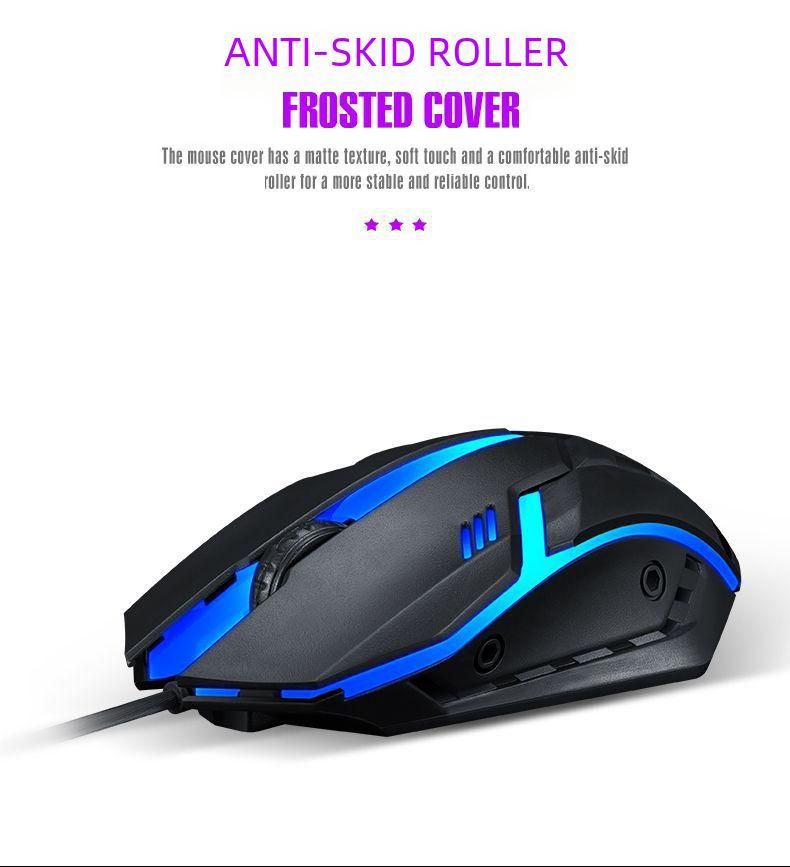 T-WOLF TF200 Gaming Keyboard & Mouse Set - Spanish/Russian Layout, USB Wired, Floating Design.