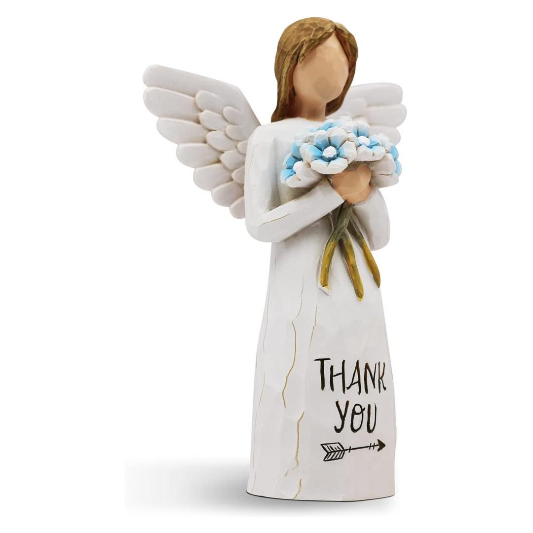 Thank You Gifts, Angel Figurines for Women, Gratitude Gift, Volunteer, Employee, Social Worker, Teacher Appreciation Gifts for Coworkers, Friend 1pc